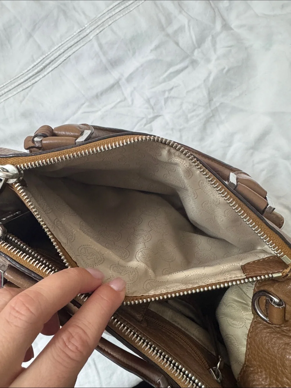 Michael Kors structured pebbled